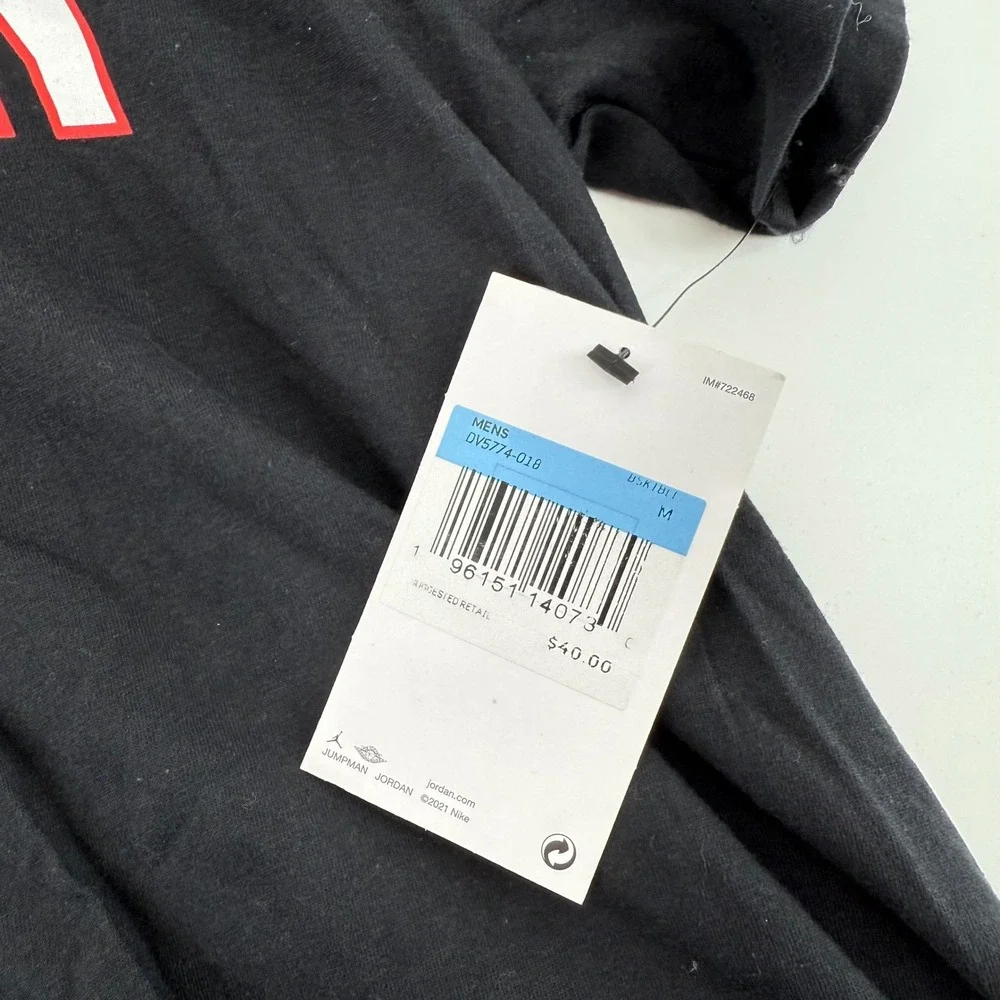 Jordan Houston Rockets Alperen Sengun 4 Jersey T Shirt Mens M‎ Black Nike NBA